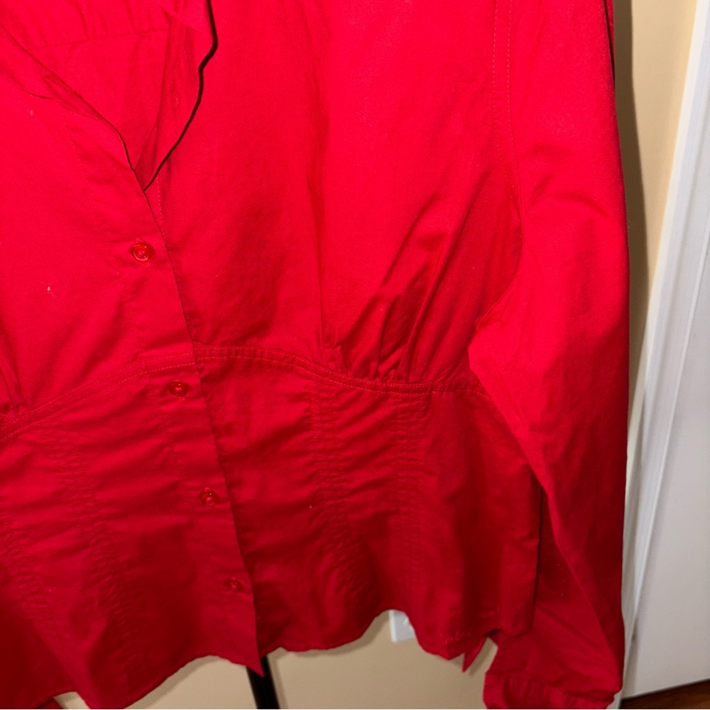 Dkny Jeans Red Button Down Shirt - image 5